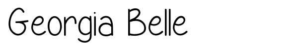Georgia Belle font preview
